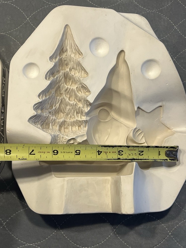 Clay Magic 4222 Gnome With Tree Pickup Truck Insert Ceramic Slip Mold