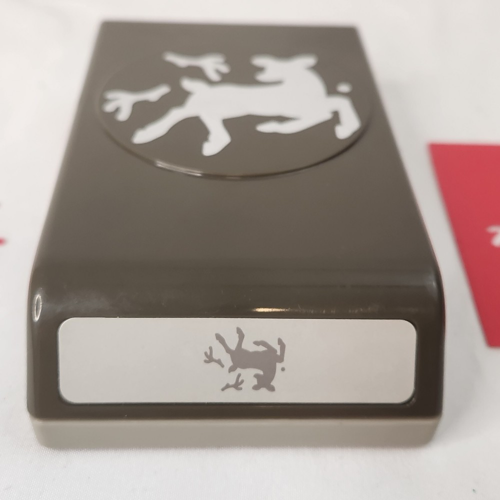 Stampin Up Flat Lock Down Punches DEER BUILDER punch Die Cut Spring Loaded Doe