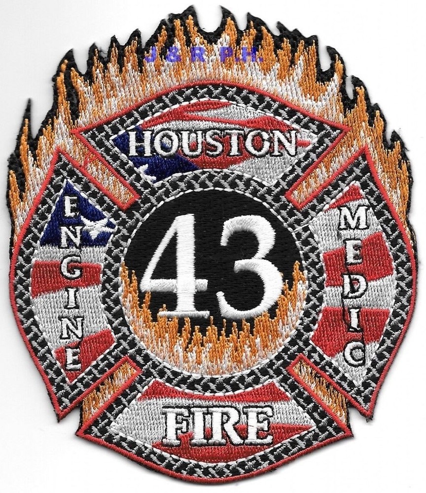 Houston Station - 43, Texas (3.75" x 4.5" size)  fire patch