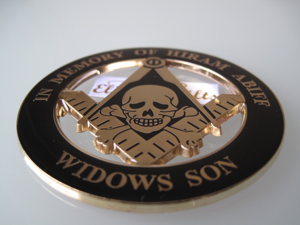Masonic Master Mason Cut out Car Emblem.