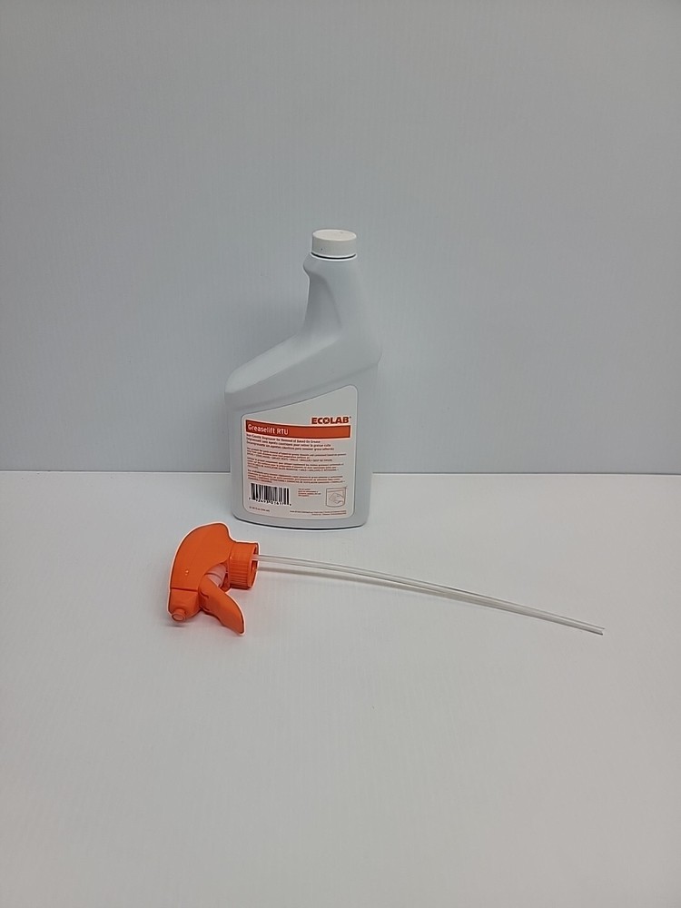 Ecolab Greaselift RTU Non-Caustic Degrease With Removale Spray Nozzle- 32 FL OZ.