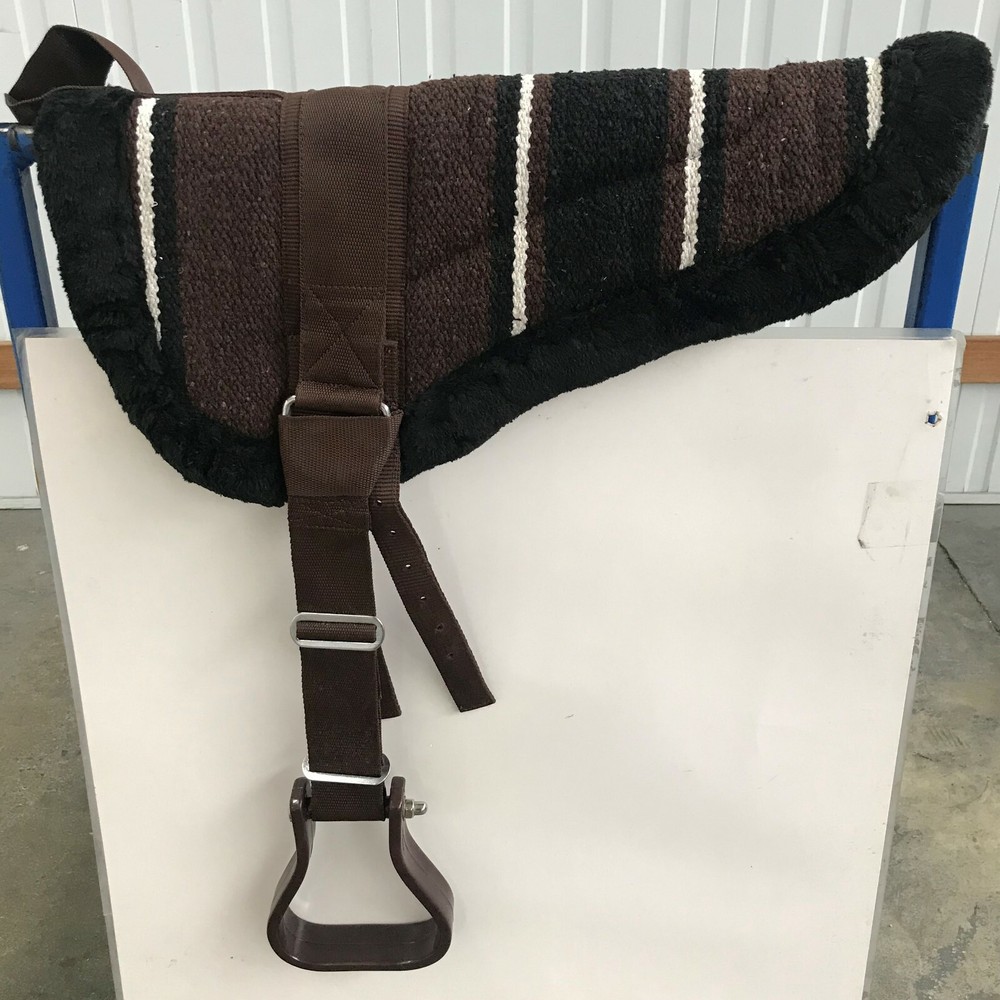 Bare Back Riding Pad with Removable Stirrups from Pet Lovers NZ (Hack Size)