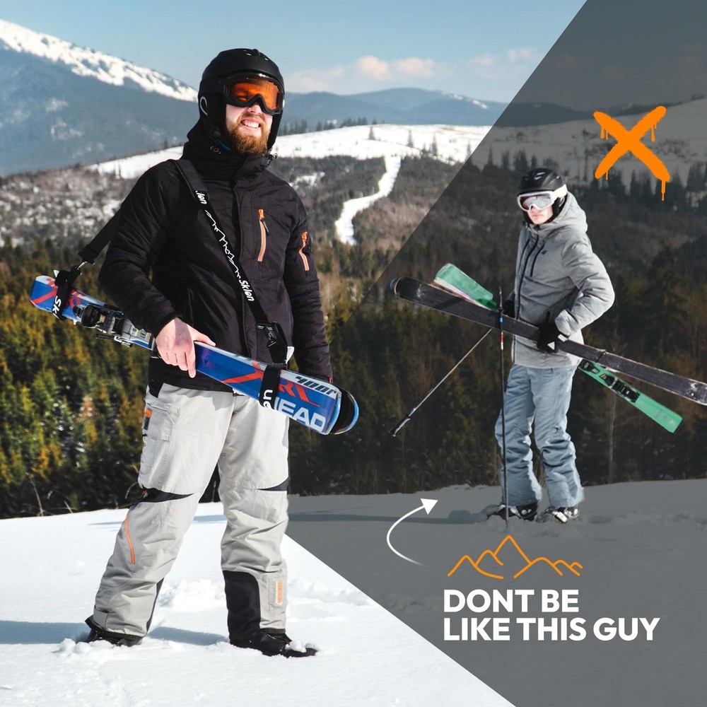 Sklon Ski Strap and Pole Carrier | Avoid the Struggle and Effortlessly Transp...