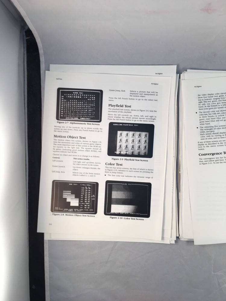 Pit-Fighter Atari Arcade - Owners manual w/ Schematics