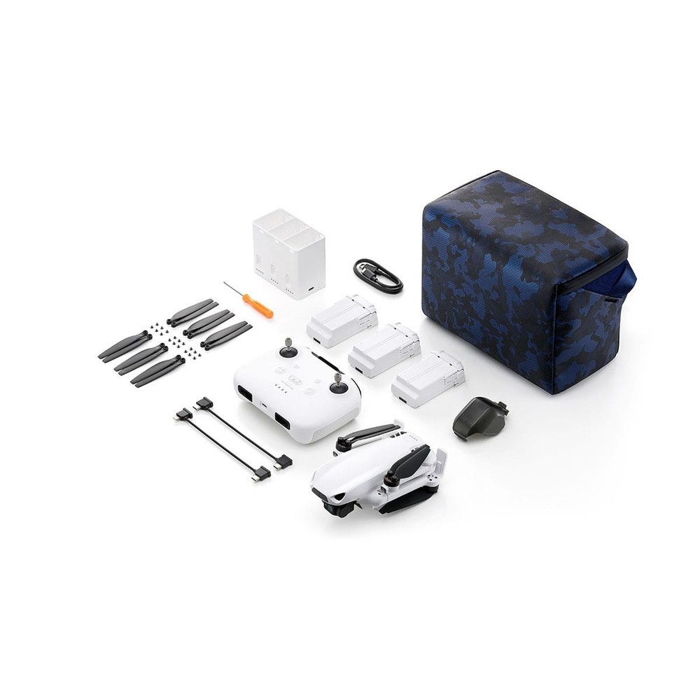 Skyrover S1 4K Drone Fly More Combo with Remote Controller, White