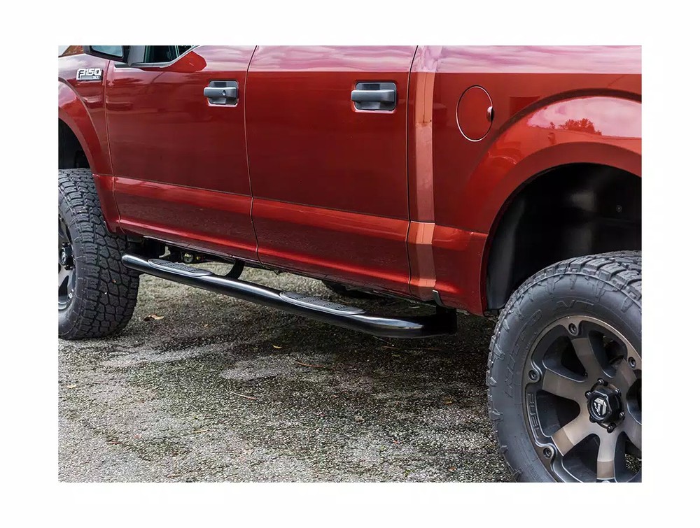 Ionic 3" Black Nerf Bars Fit 2004-2008 Ford F150 SuperCab