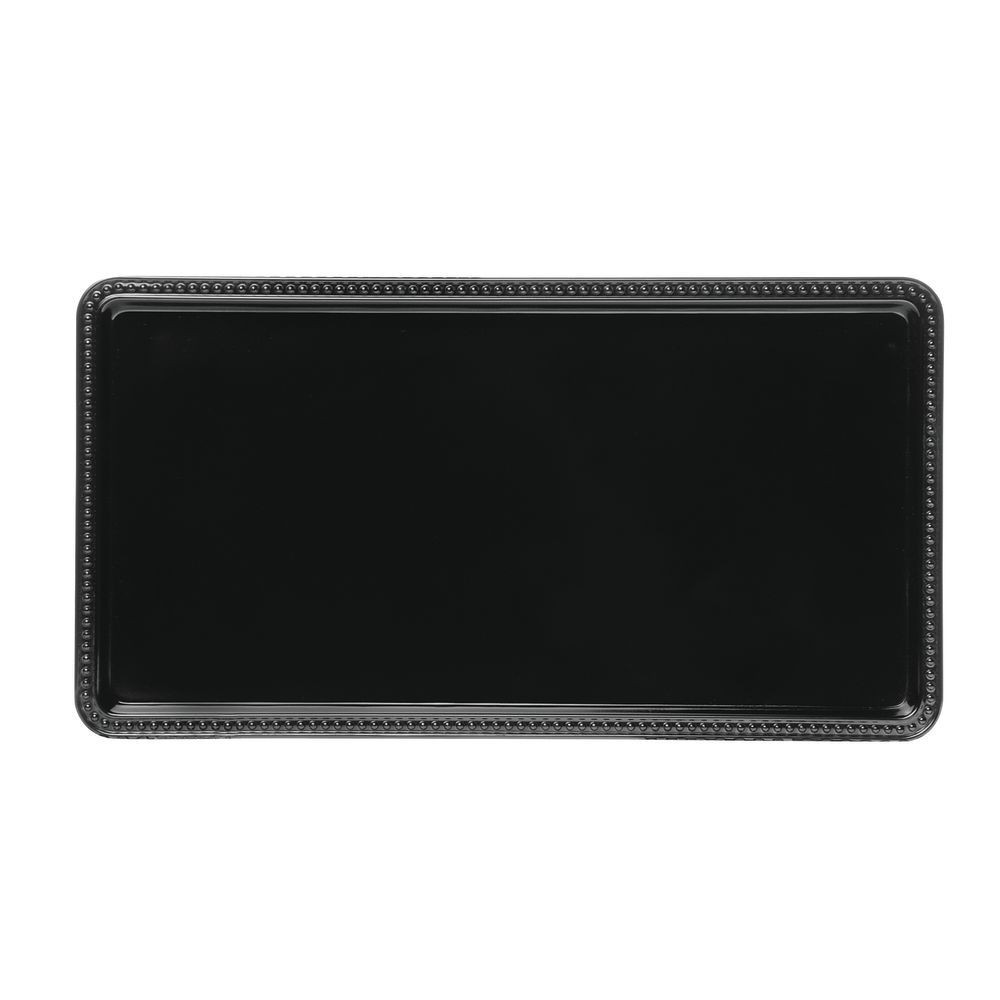 Black Rectangular Tray, 15" x 8" x 1"