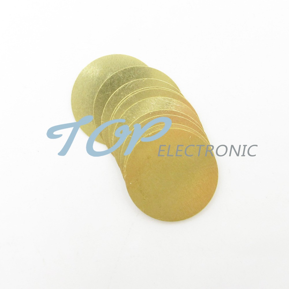 50PCS 12mm Piezo Elements Sounder Sensor Trigger Drum Disc + Copper