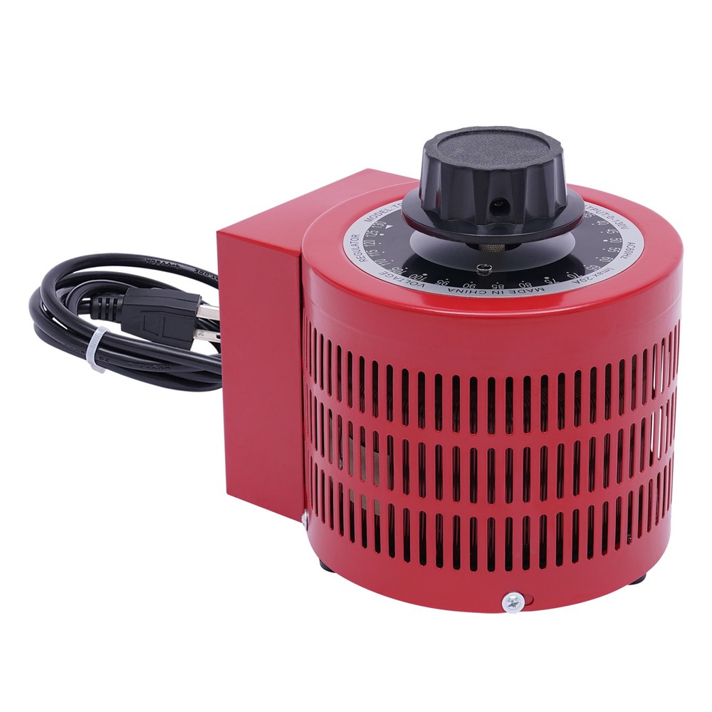 AC 0-130V Variac Transformer Variable Red Voltage Regulator Metered 2000VA 20Amp