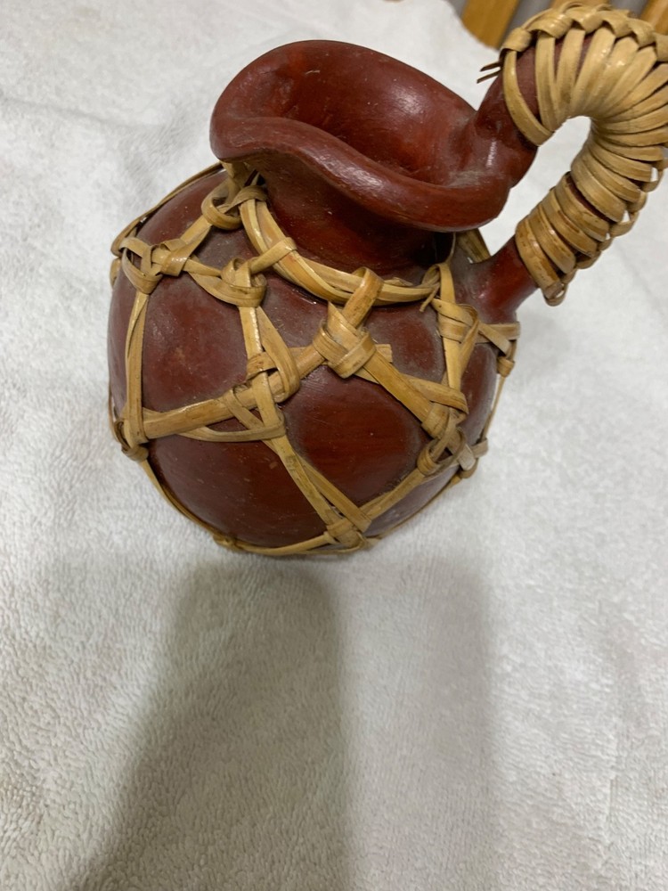 Vintage Earthware Pitcher. 5.5” Tall