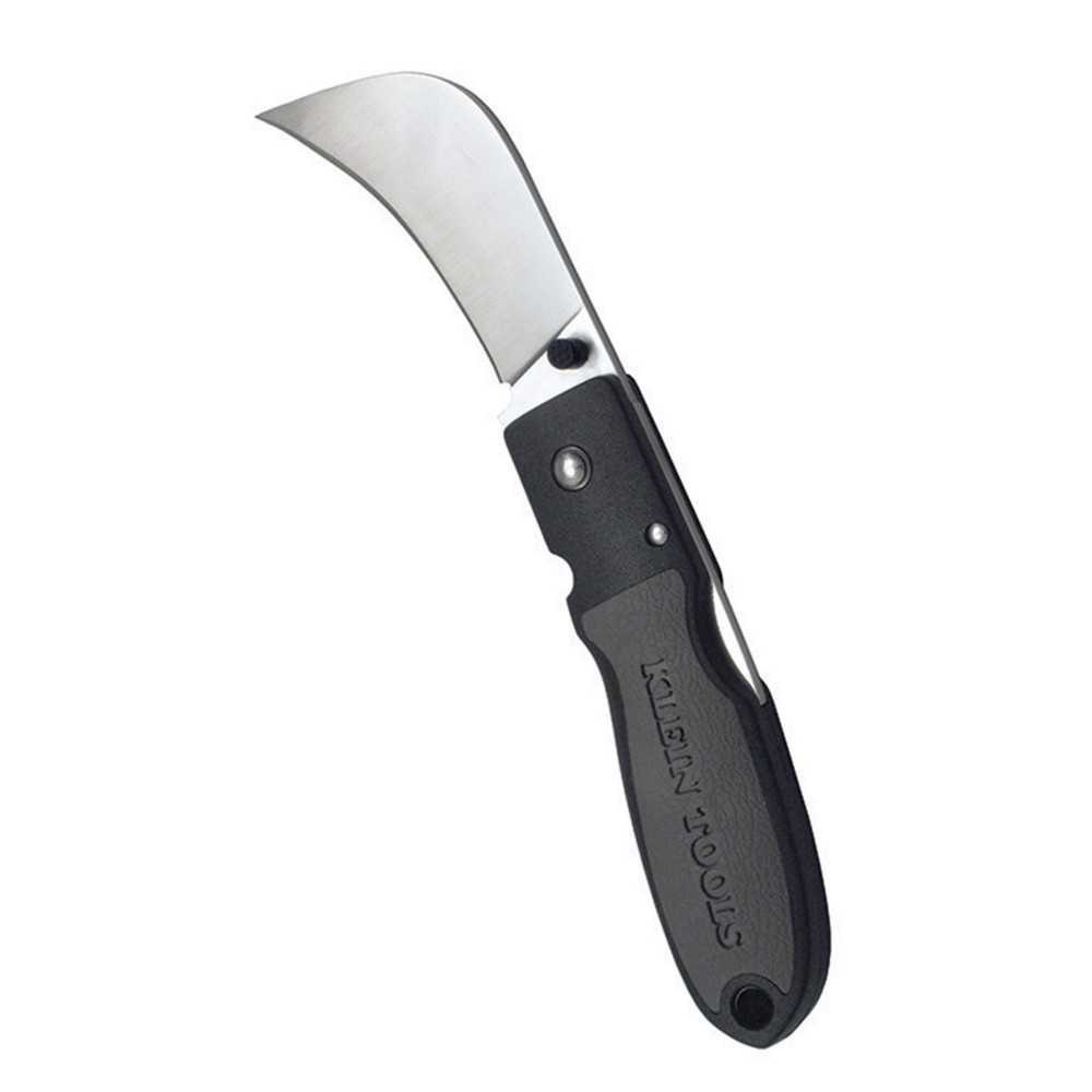 Klein Tools 44005 Lockback Knife, 2-5/8-Inch Hawkbill Blade, Black Handle