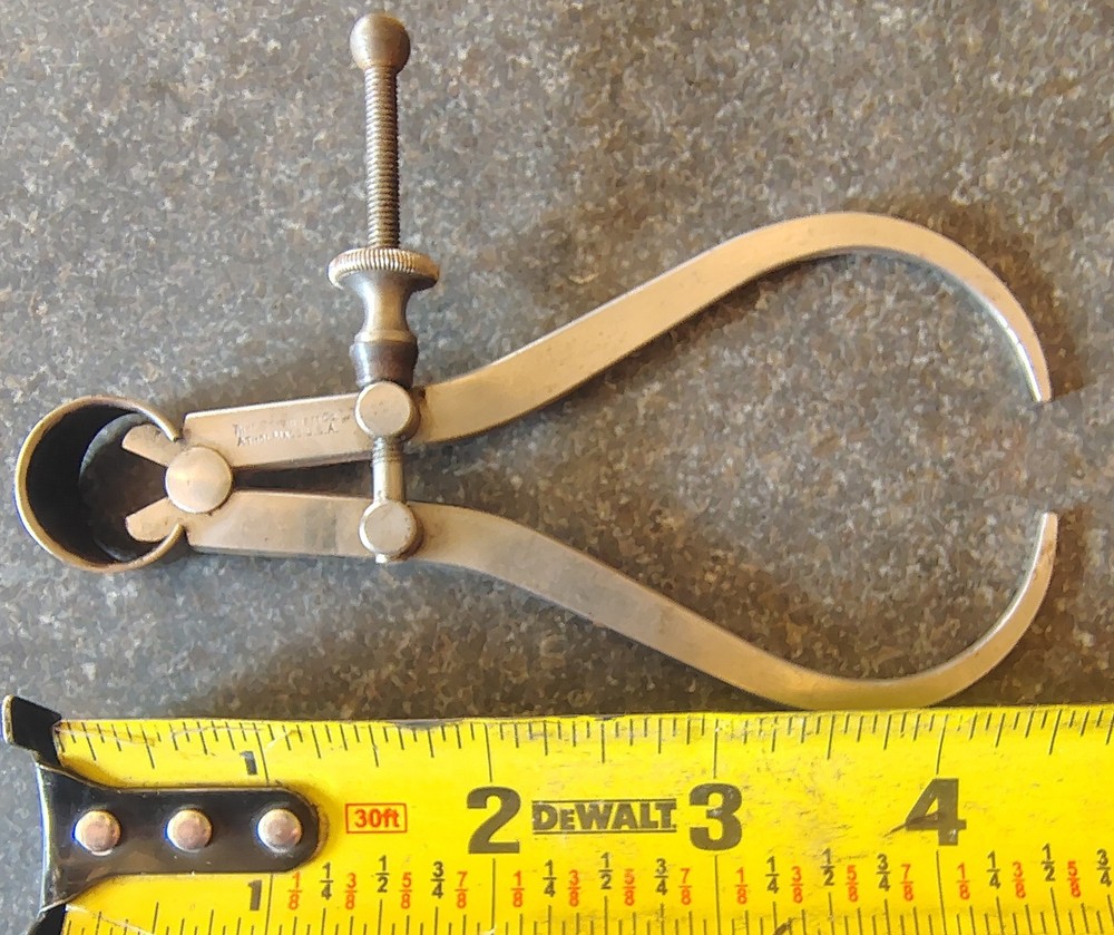 🗽 STARRETT 3-1/2" OD CALIPER, SMOOTH MOVEMENT