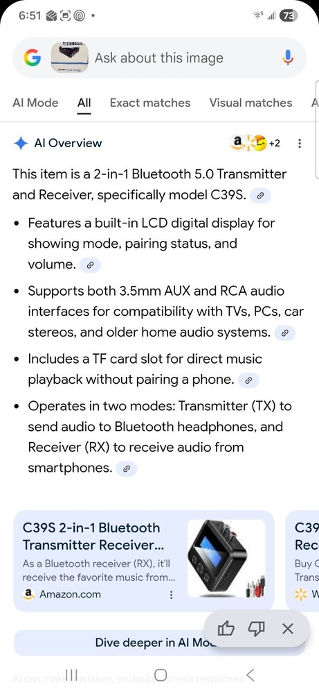 Wireless Bluetooth Transmitter Receiver