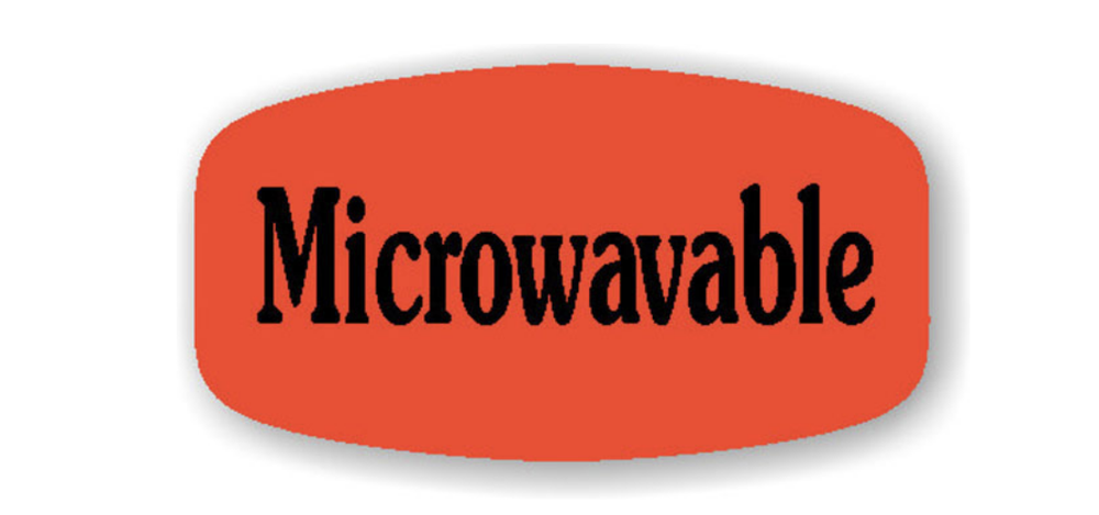 1000 each per roll MICROWAVABLE LABELS STICKERS