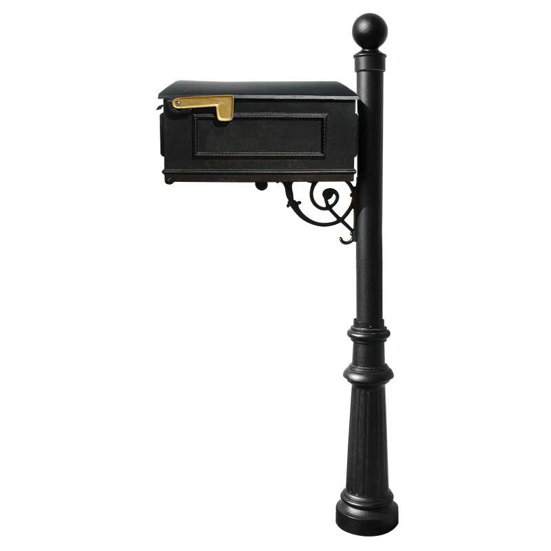 Qualarc Lewiston Post Mailbox in black