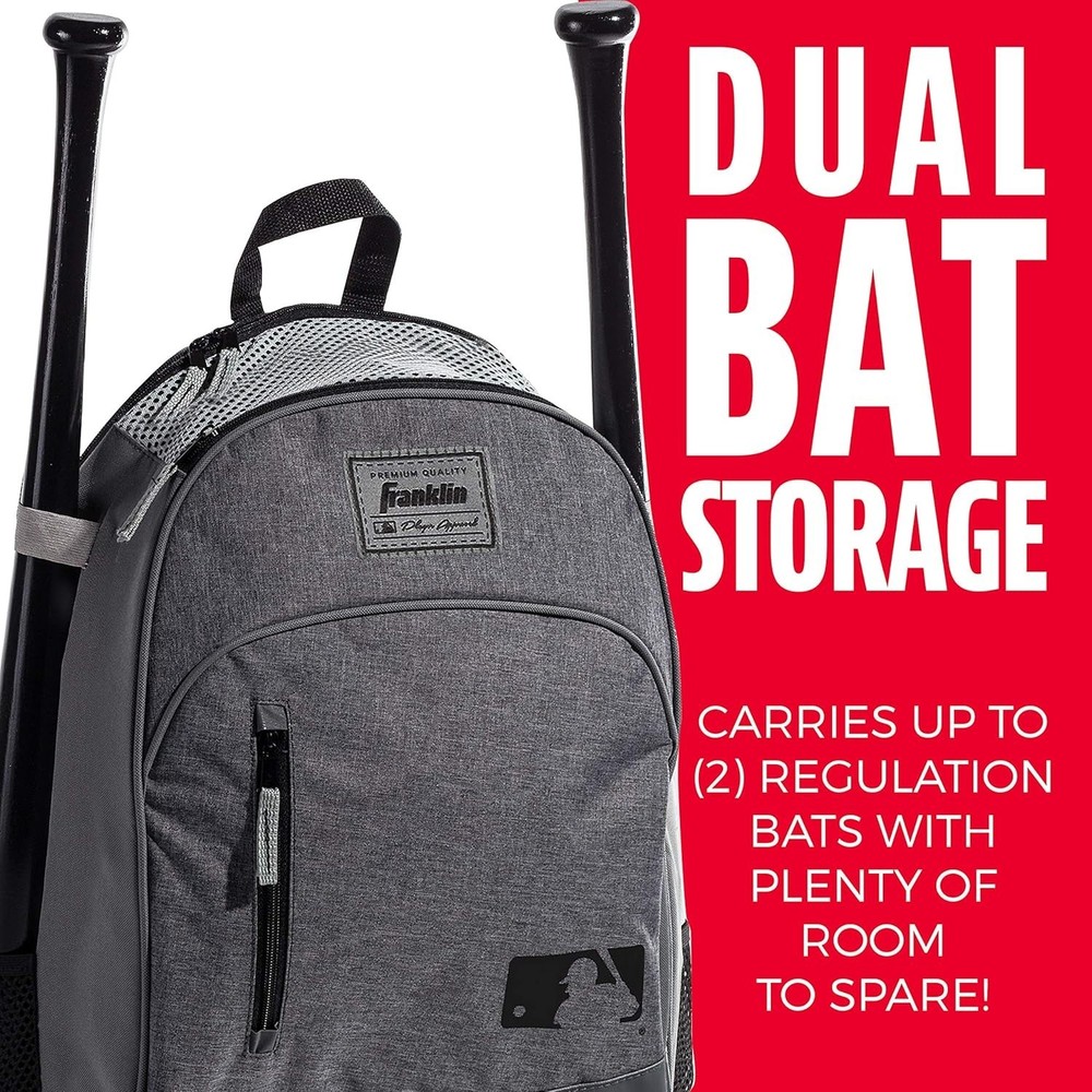 MLB Kids Batpack - Spacious Baseball Backpack with Ventilation & Pocket Storage