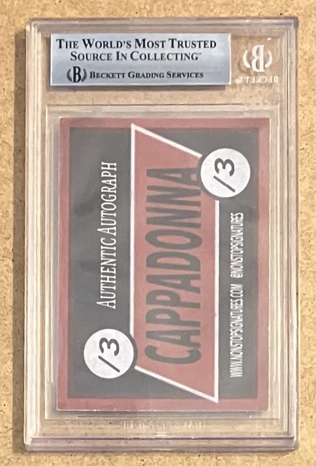 CAPPADONNA Wu Tang Clan Autographed Signed Trading Card Beckett Slabbed /3 SSP!
