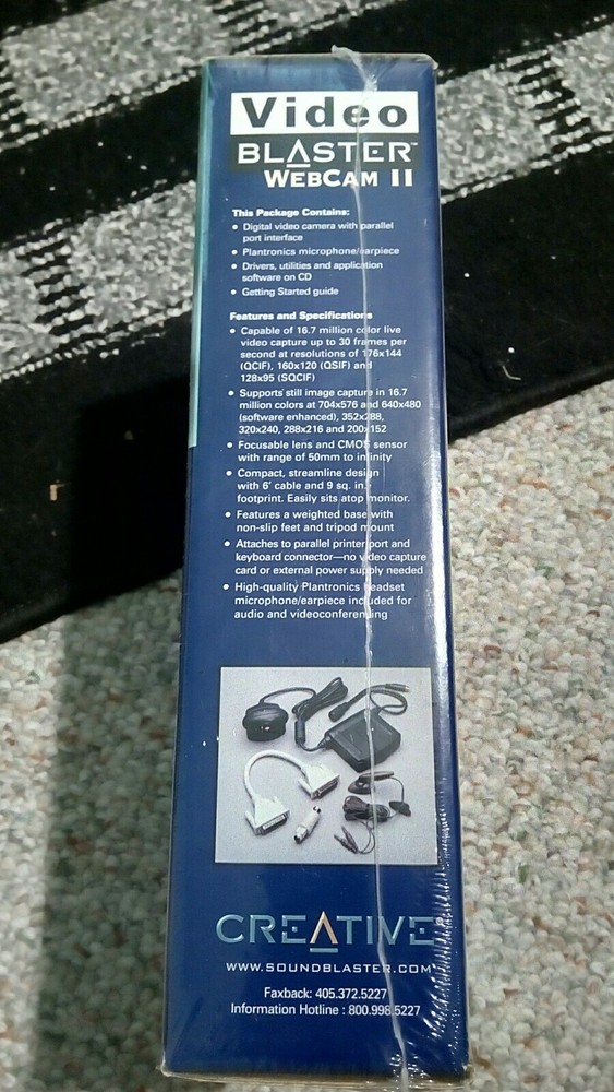 Video Blaster Webcam ( II / 2 ) Creative Labs BRAND NEW COMPLETE PACKAGE