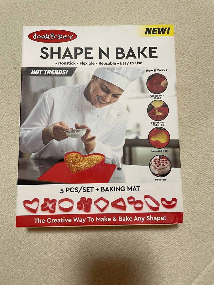 DOOHICKEY SHAPE 'N' BAKE (INCLUDES 5 PC SET and BAKING MAT) - Brand New!!
