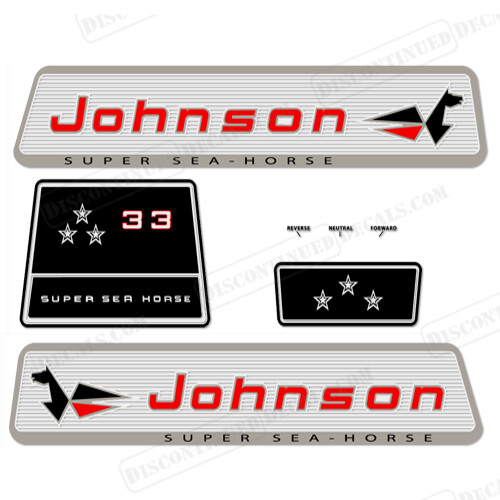 Fits Johnson 1965 33hp Decals