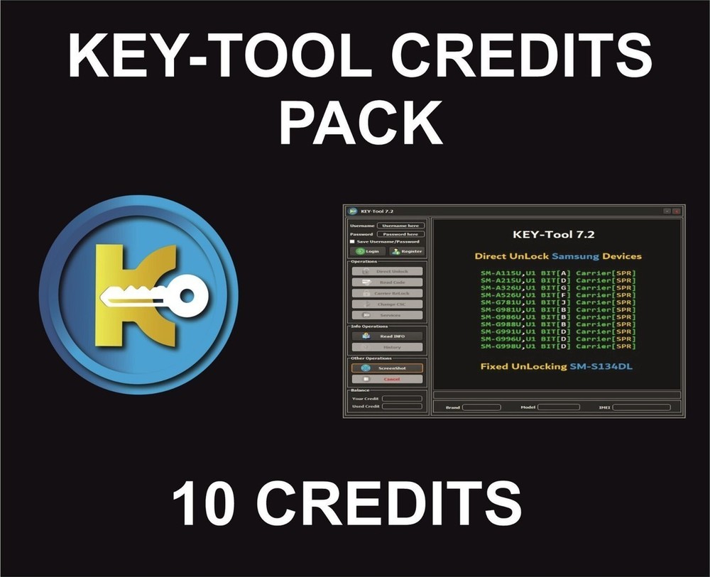 Key Tool  Credit Pack , 10 Credits
