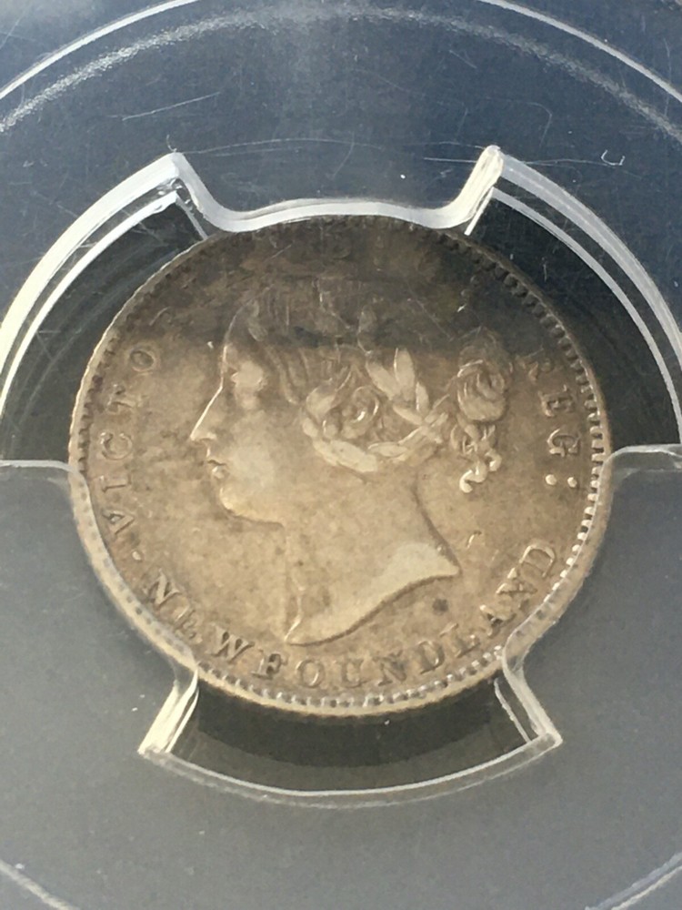 1880 Newfoundland, ¢10 Cent, PCGS Graded, **EF-40**