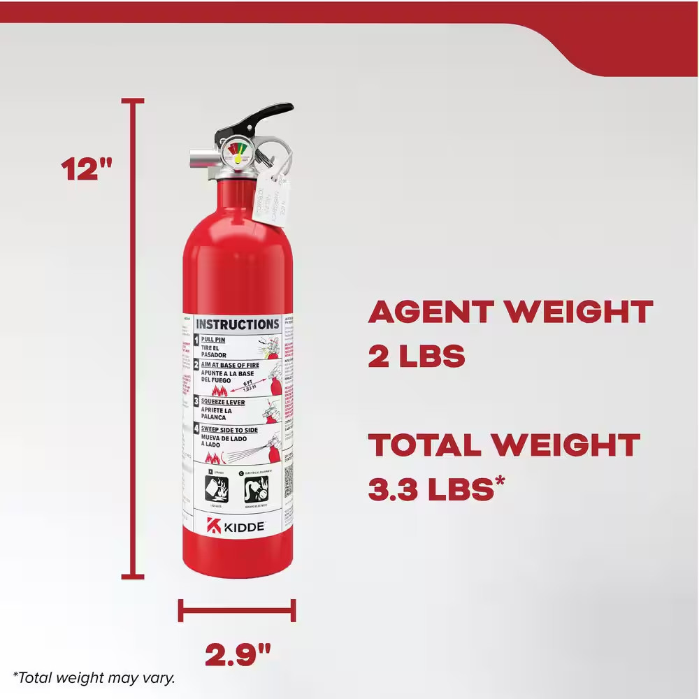 Home and Workshop 5-B:C Class BC 2 Lb. Fire Extinguisher 21031882