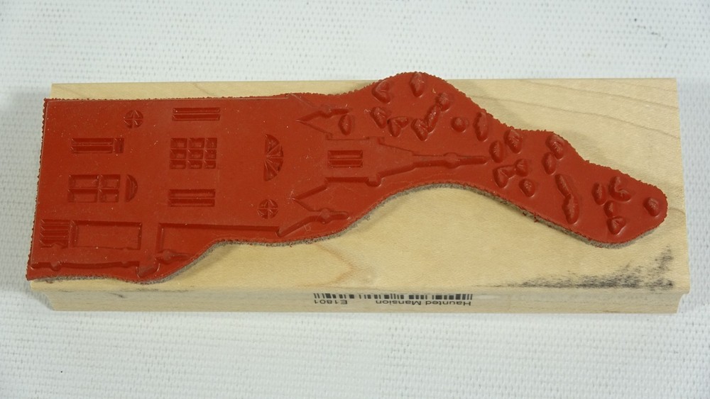 Memory Box Haunted Mansion Halloween Mounted Rubber Stamp E1801