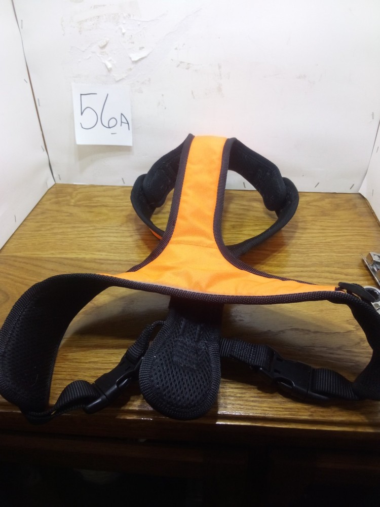 Orange Reflective Harness For Large Dog .