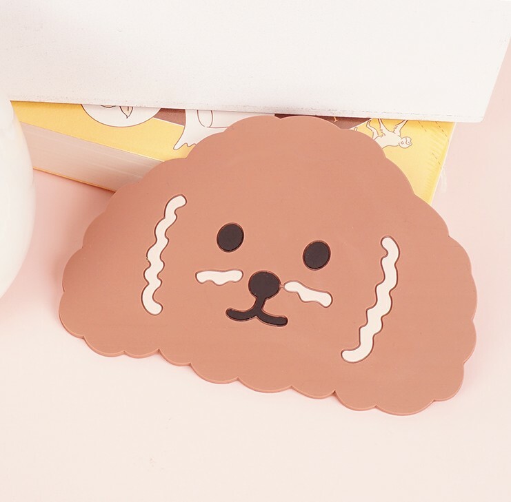 US 4 Pack Cute Coasters Coffee Mug Tea Cup Mat Drinks Tableware Pad Silicone Mat
