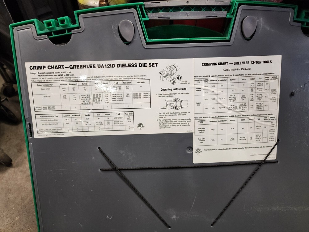 GREENLEE GATOR 12CCXL BATTERY TOOL