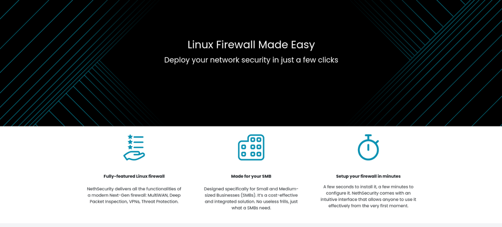 Linux Firewall SSD Made Easy Deploy your network security in just a few clicks