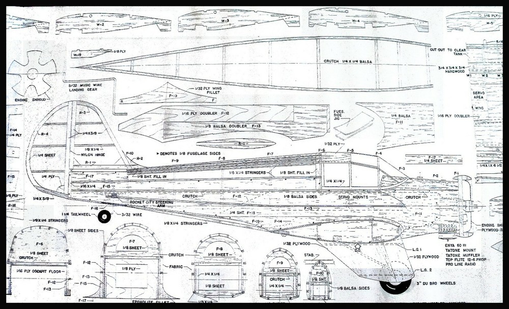 RC plans & Full Size Patterns AERONCA "L" Big & Beautiful Span 78"