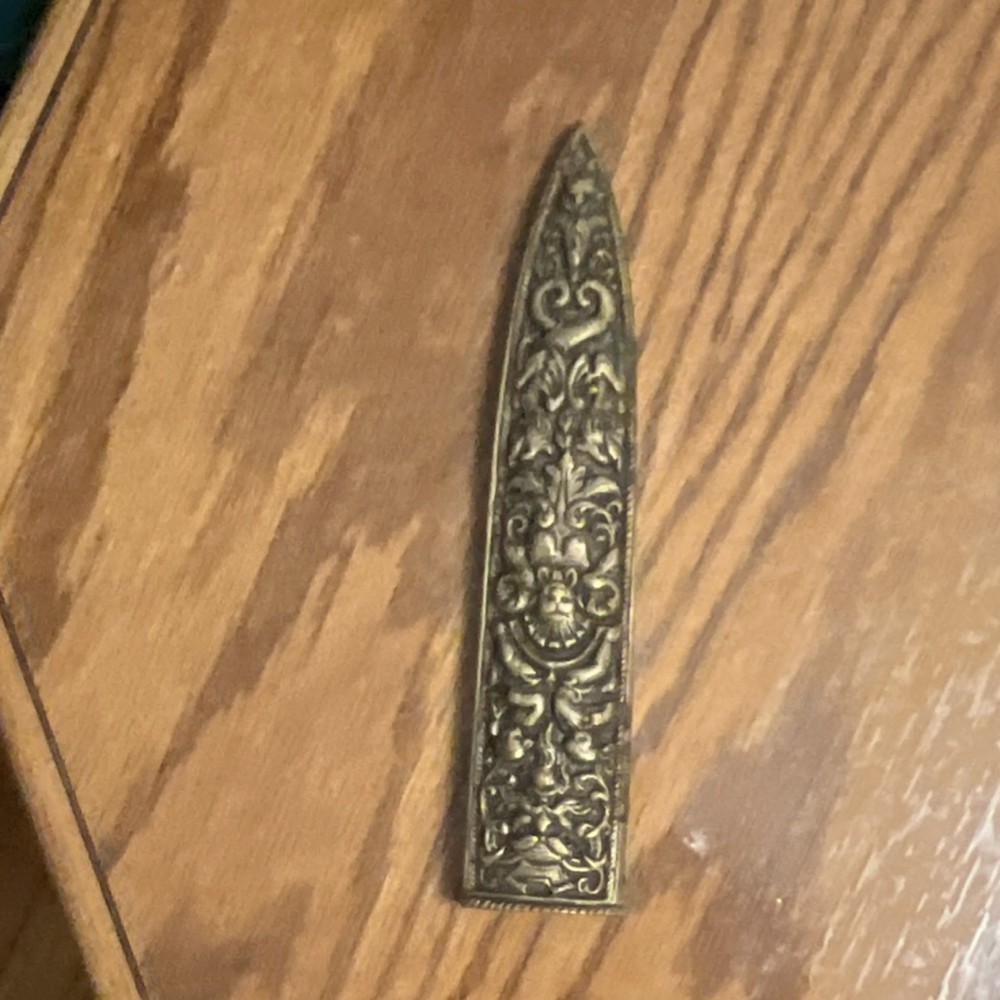 19th C Replica Silver Dagger Antique Grotesque