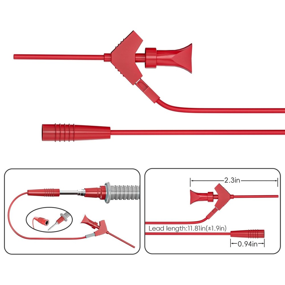 Goupchn Multimeter Test Leads Kit 21PCS Digital Electrical Testing Probes Set wi