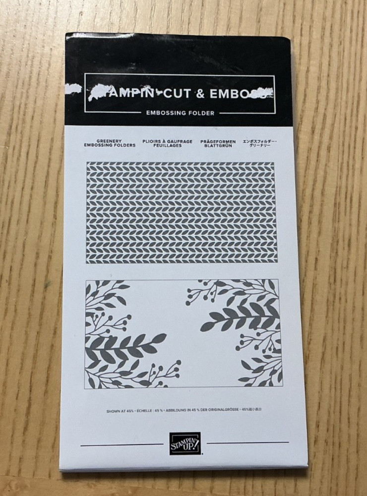 Stampin Up! Greenery embossing folders