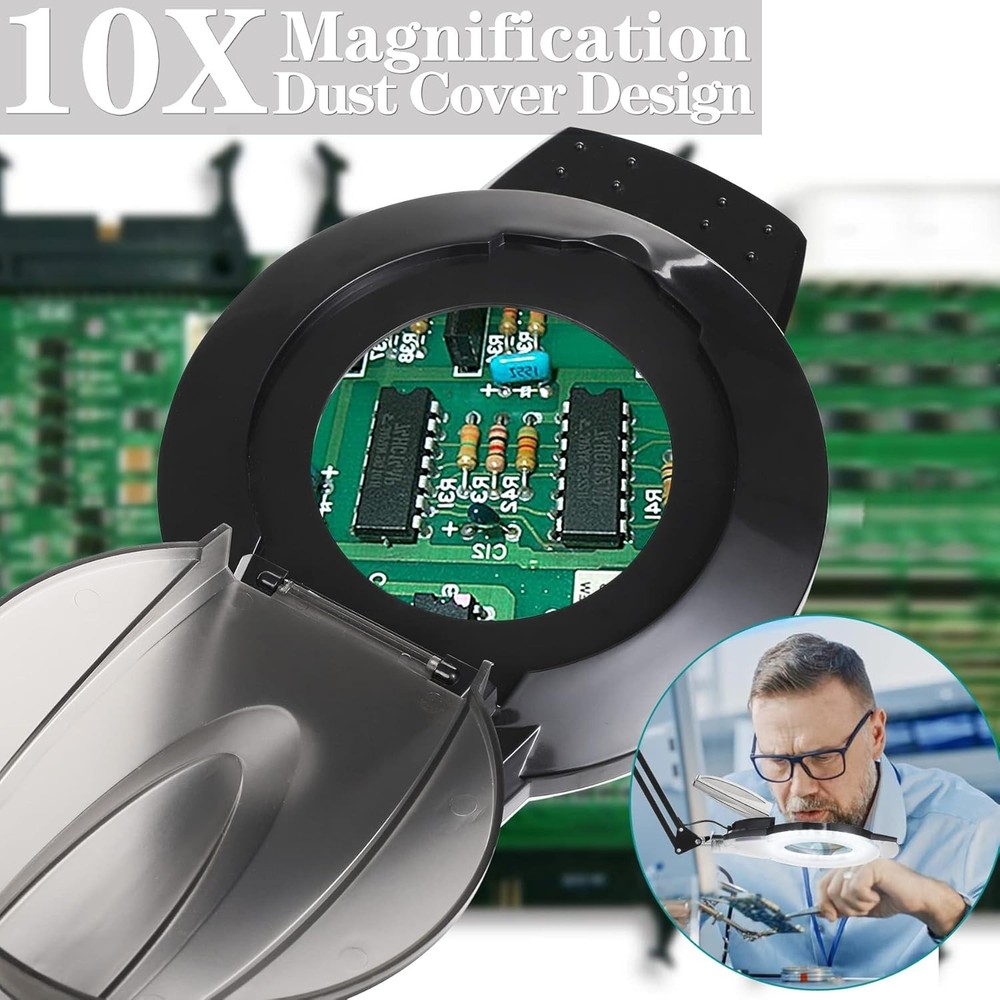 Adjustable Swivel Arm Lighted Magnifier