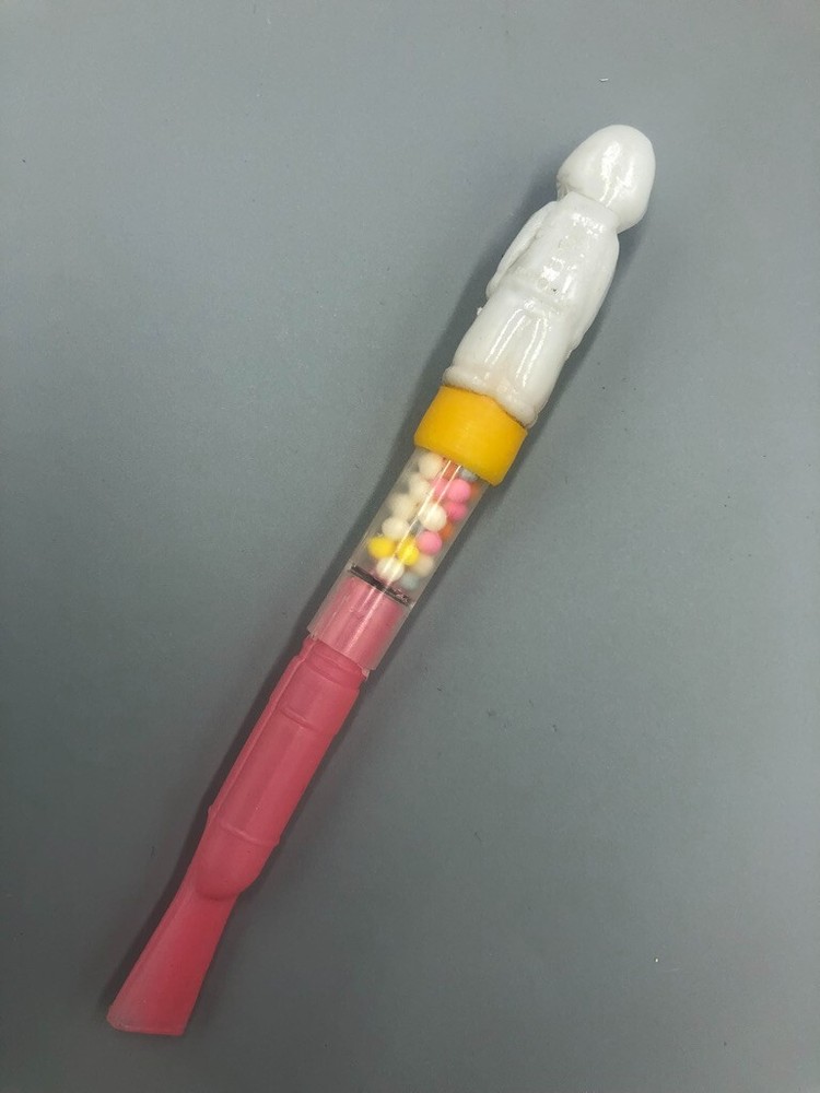 c 1980 DUCK WHISTLE Plastic CANDY CONTAINER Vintage