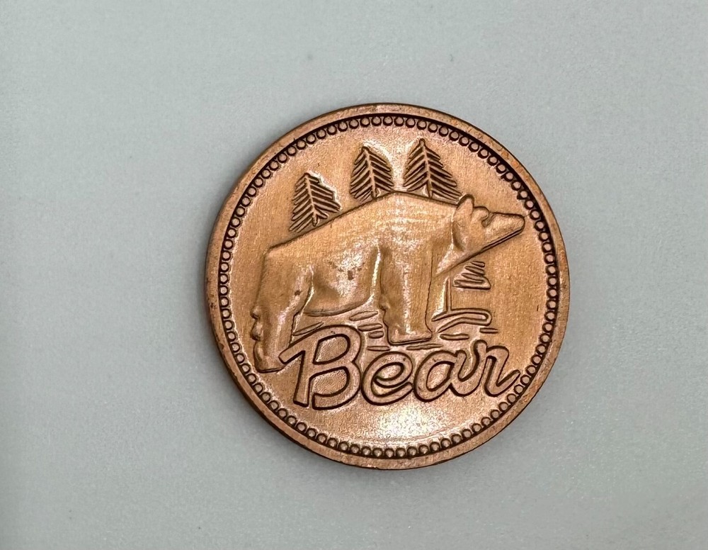 Bear Archery Bow Medallion Copper