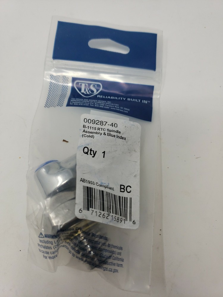 T&S 009287-40 Spindle Assembly & Blue Index