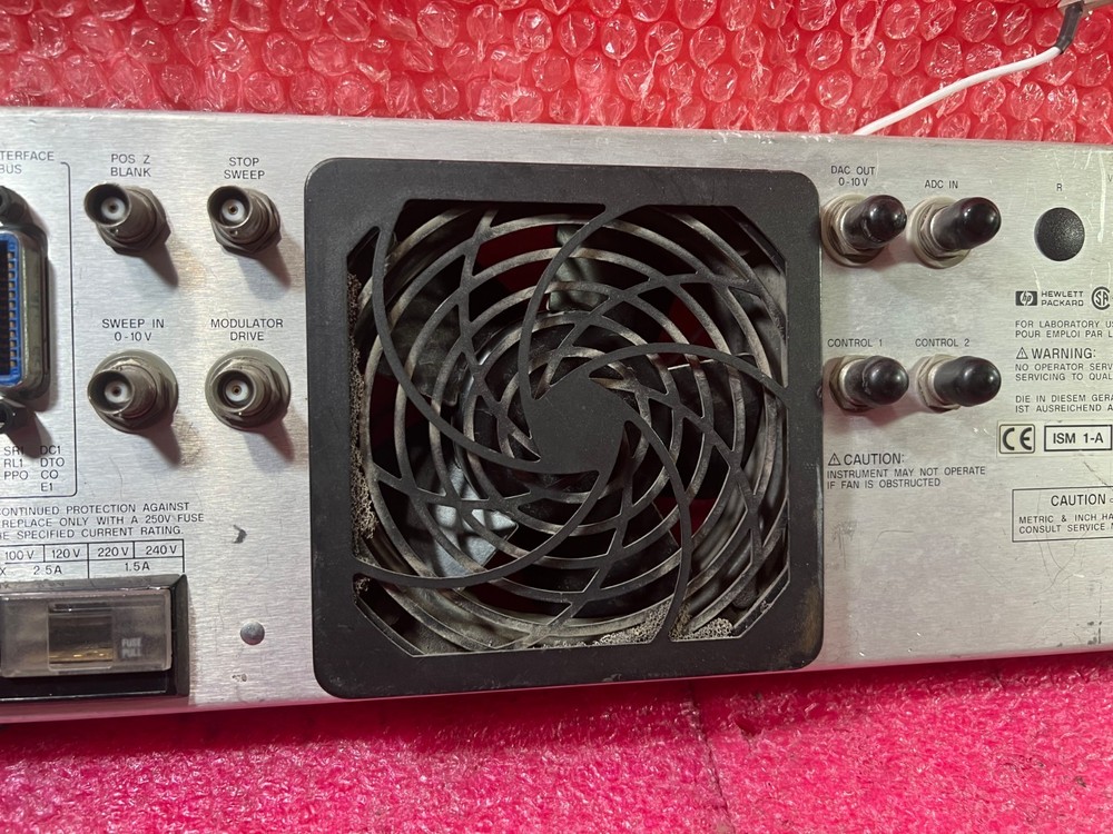 HP 8757E Scalar Network Analyzer ''Rear Panel''