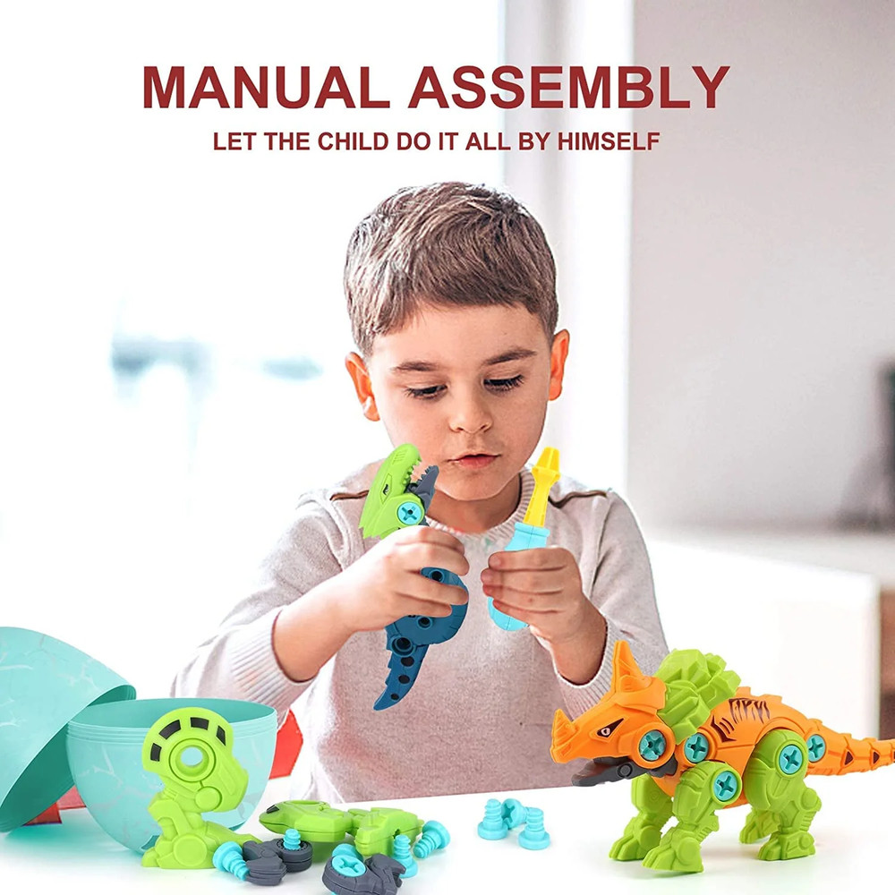 STEM DINOSAUR TOY SET Construction with Tool Drill, Educational Construction