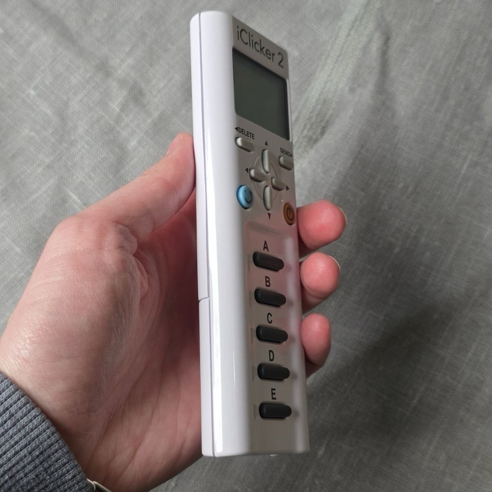 iClicker 2 Remote Student Response System Classroom Polling White