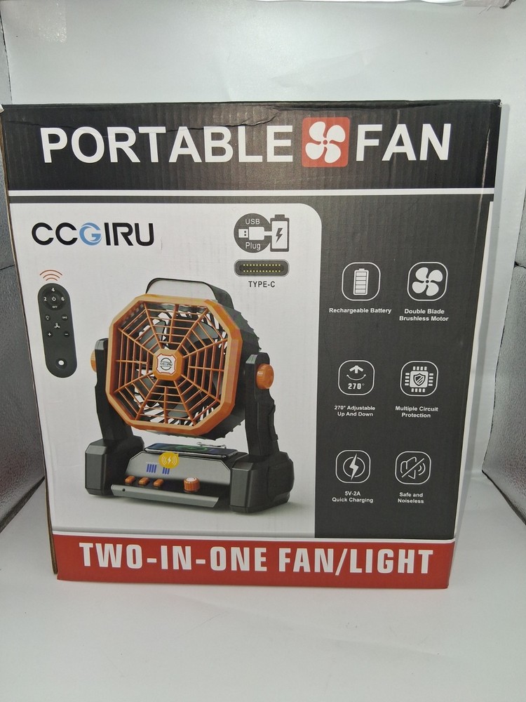 Two In One Fan/ Light Portable Fan