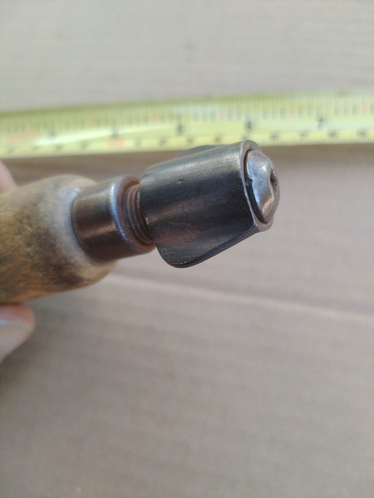 🇬🇧 Vintage 1930's Hardwood Combination Tool Hollow Handle Multi-Tool Unusual