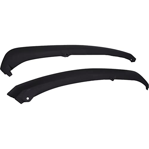 2-Pack Front Bumper Lower Trim Panel Black Plastic Left Right Replacement for