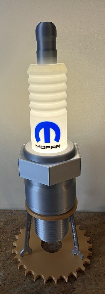 Mobar Branded Spark Plug Model Lamp