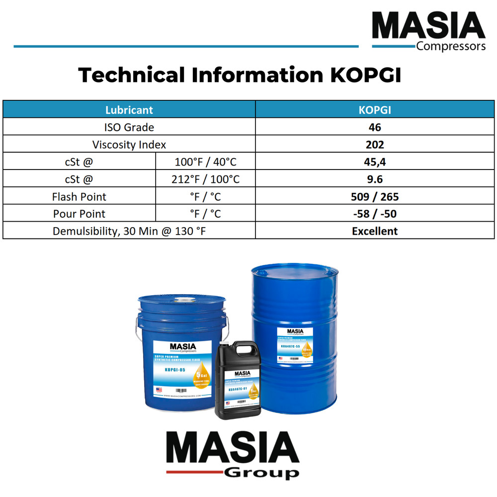 146075-005 Lubricant for Compressor Compatible with Quincy - 5 gal