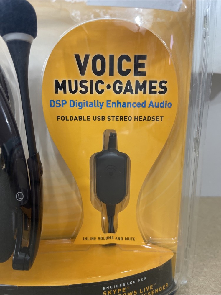 Plantronics DSP-400 Digitally Enhanced Audio Foldable USB Stereo Headset