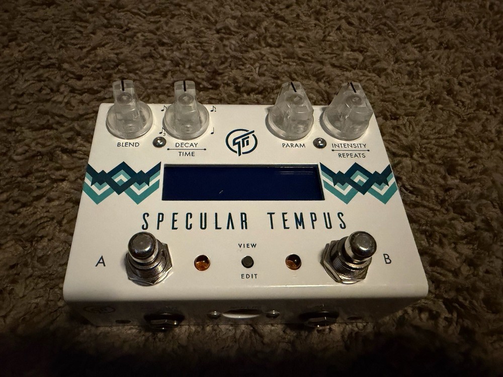 GFI System Specular Tempus reverb and delay effect processor pedal